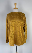 Charger l&#39;image dans la galerie, Haut jaune or damassé | CCAY-06 (S overseize)
