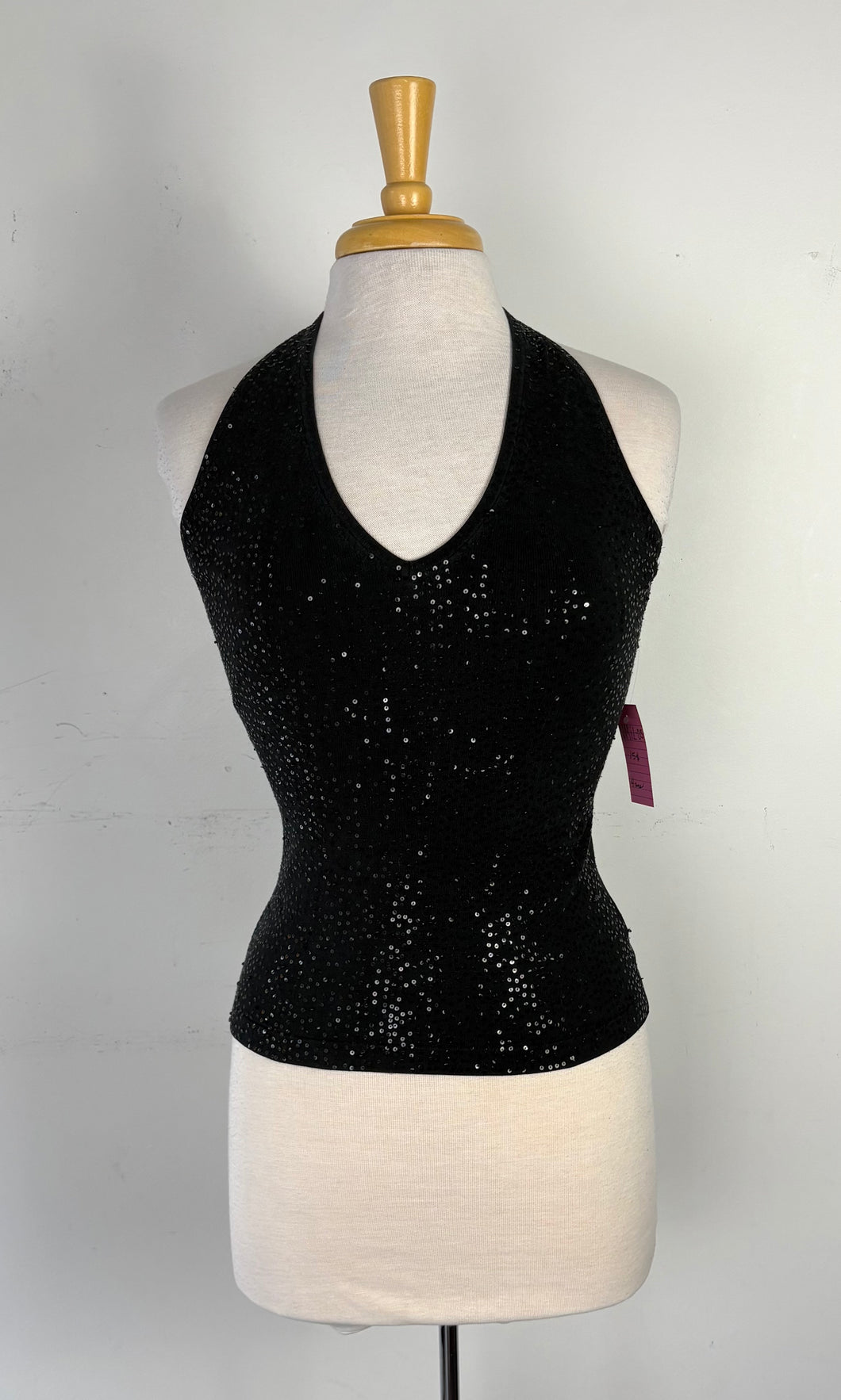 Camisole noire paillette, licou | NMIL-05 (4 ans)