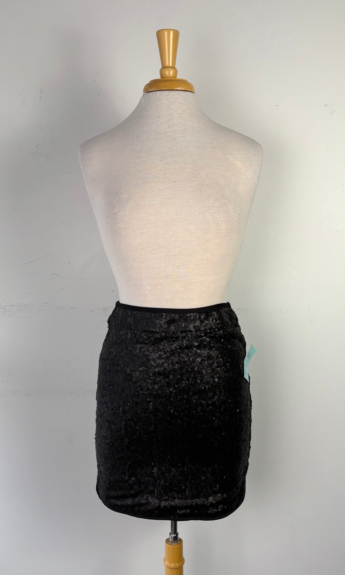 Jupe courte paillette noire | VMAU-11 (S)