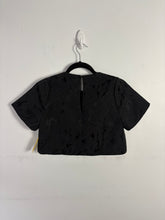 Charger l&#39;image dans la galerie, Haut court, manche courte noir | GTRE-04 (S fait petit)
