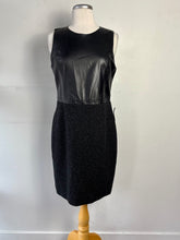 Charger l'image dans la galerie, Robe noire/tweed pas manche haut cuir | LCLEB-31 (12 ans fait petite)
