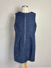 Charger l'image dans la galerie, Robe bleue acier, pas manche, style tweed | NMIL-12 (4 ans)

