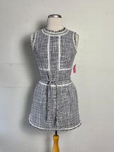 Charger l'image dans la galerie, Robe marine/blanc tissée, ceinture, pas manche | NMIL-09 (4 ans)
