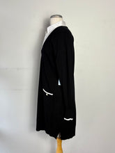 Charger l'image dans la galerie, Robe noire tricot, col chemise, manche longue | ASIM-107 (XL)
