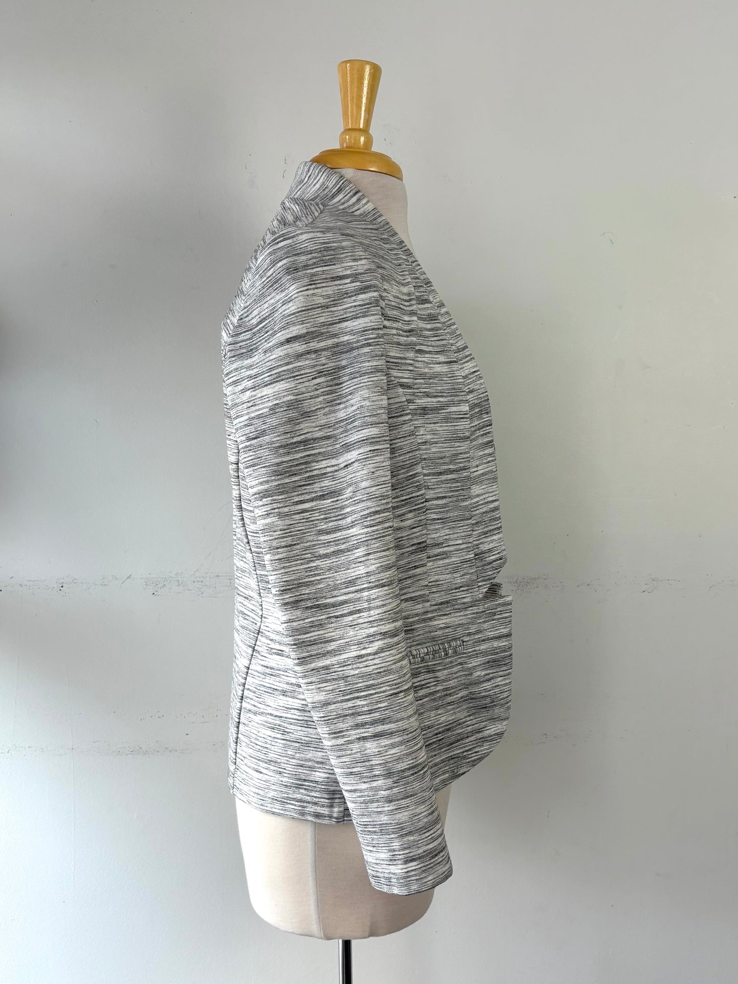 Veste grise, blanche chinée manche longue | YCAN-03 (M)