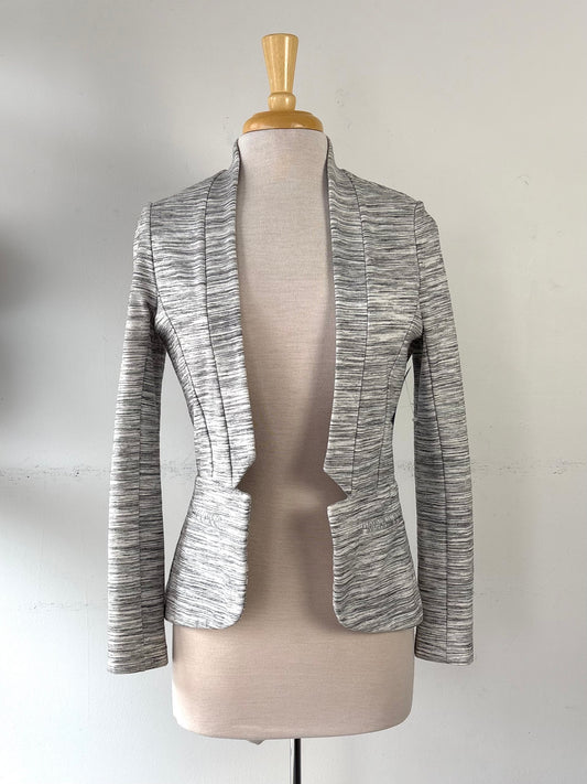 Veste grise, blanche chinée manche longue | YCAN-03 (M)