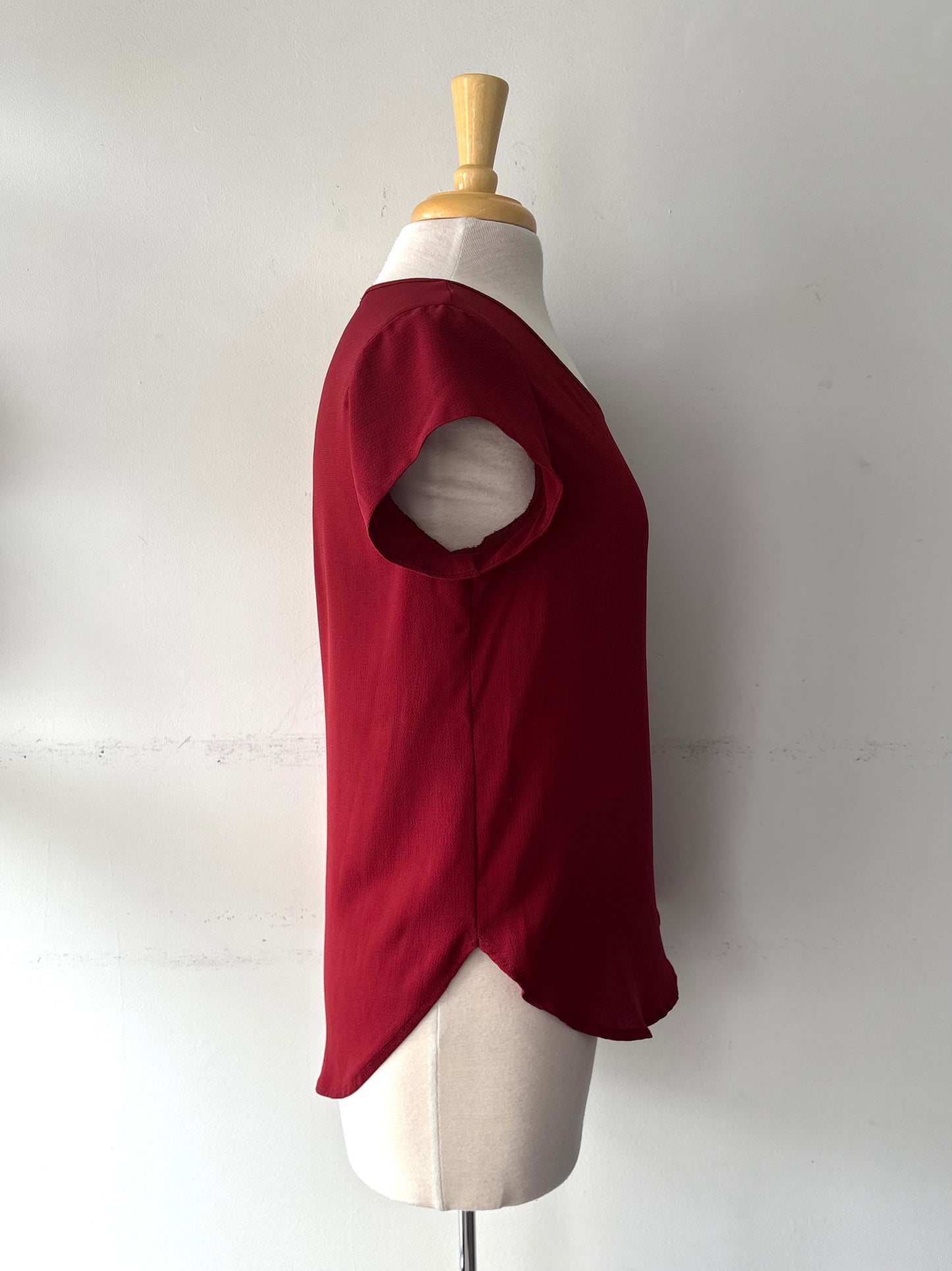 Haut léger rouge  bout de manche | JCAM-74 (36)