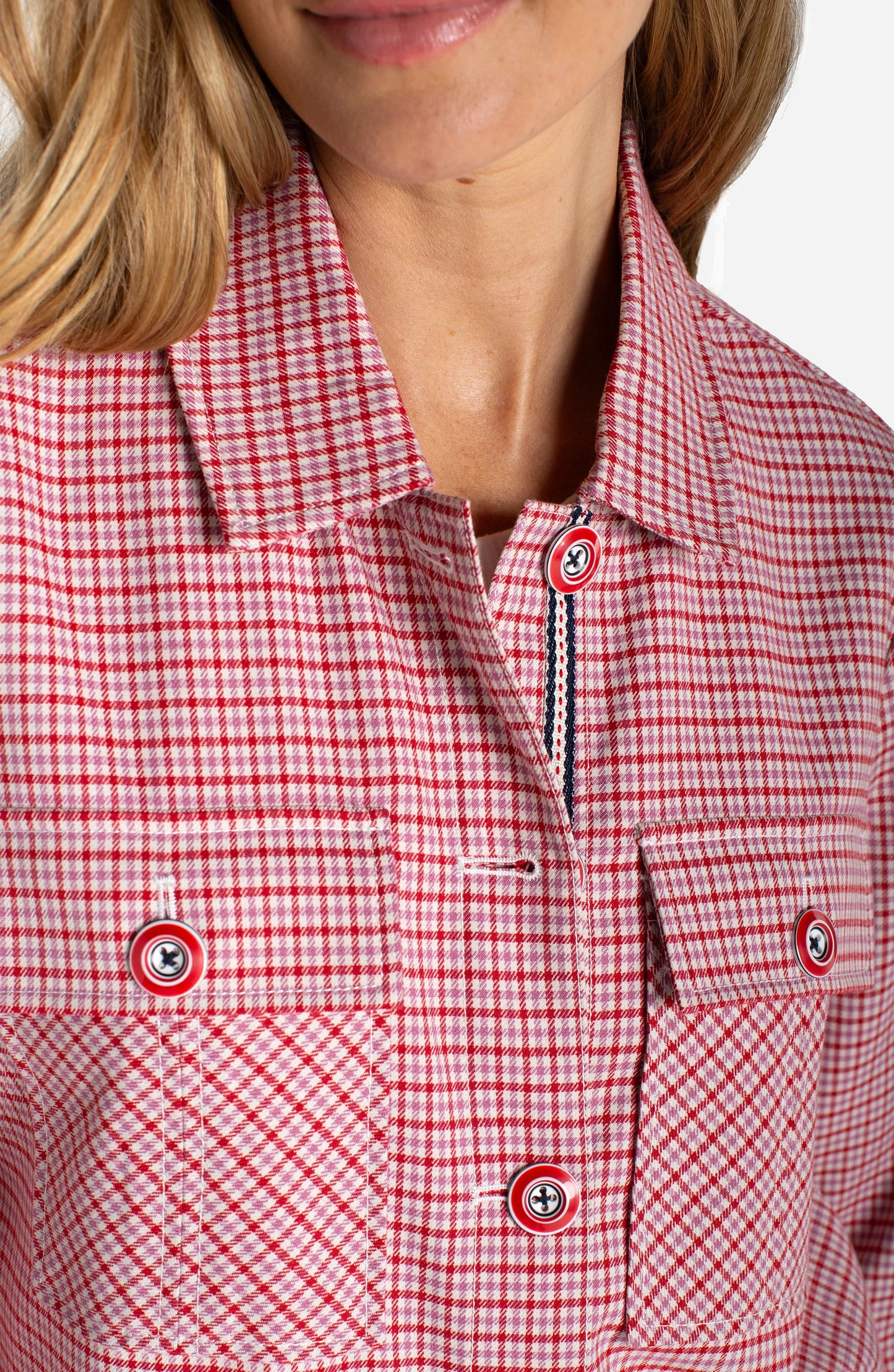 Blouson carreaux rouges| LM1C84TR03 |Liverpool