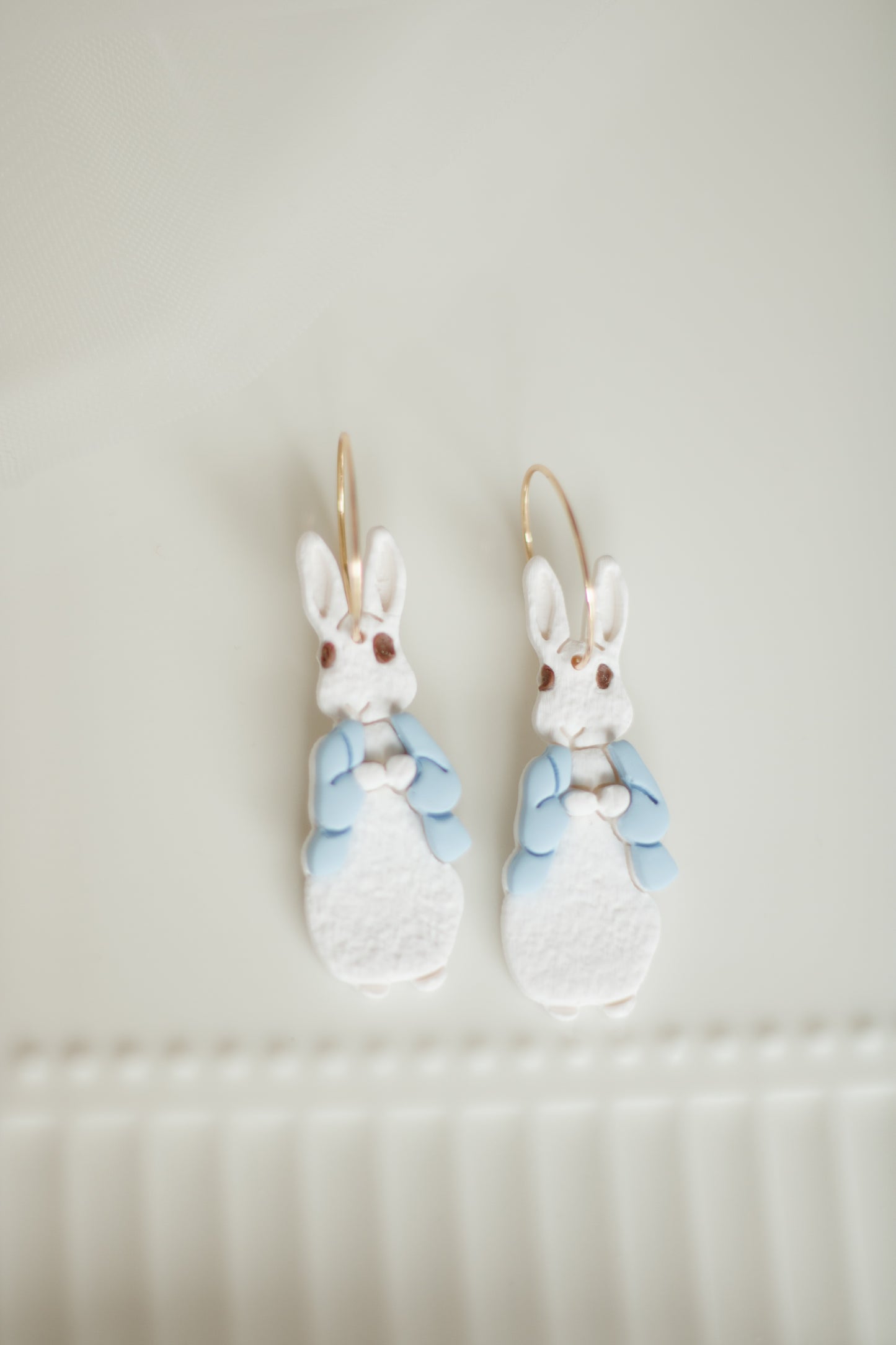 Boucles d'oreilles lapin blanc |Peter Rabbit | Dellmco