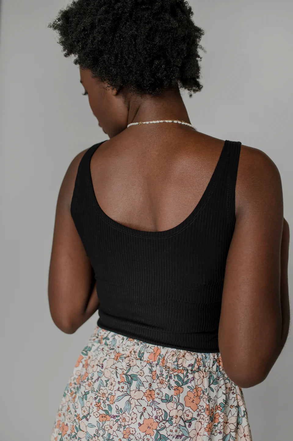 Camisole rib col U | Louve