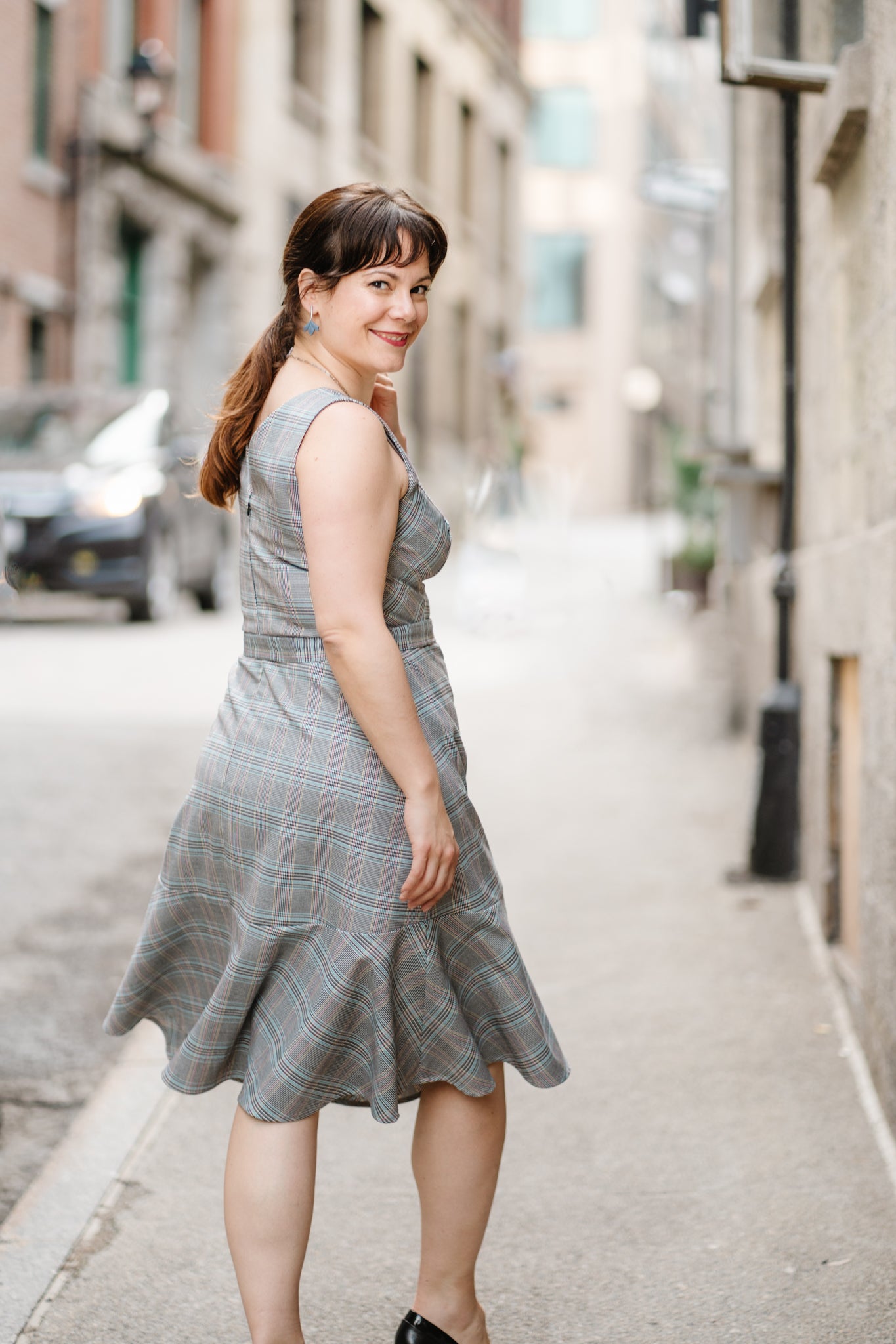 Robe sans manche avec volant au bas | Adèle (Pinkmuchacha)