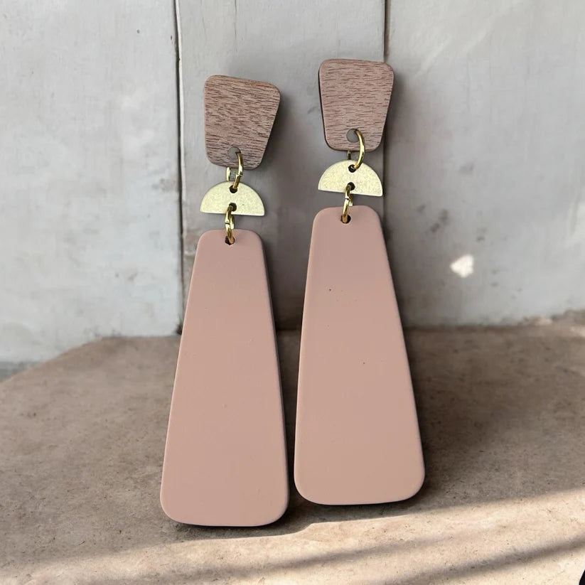 Boucle d'oreilles | La boucle rose vieilli | MF-588 | M Fantaisies