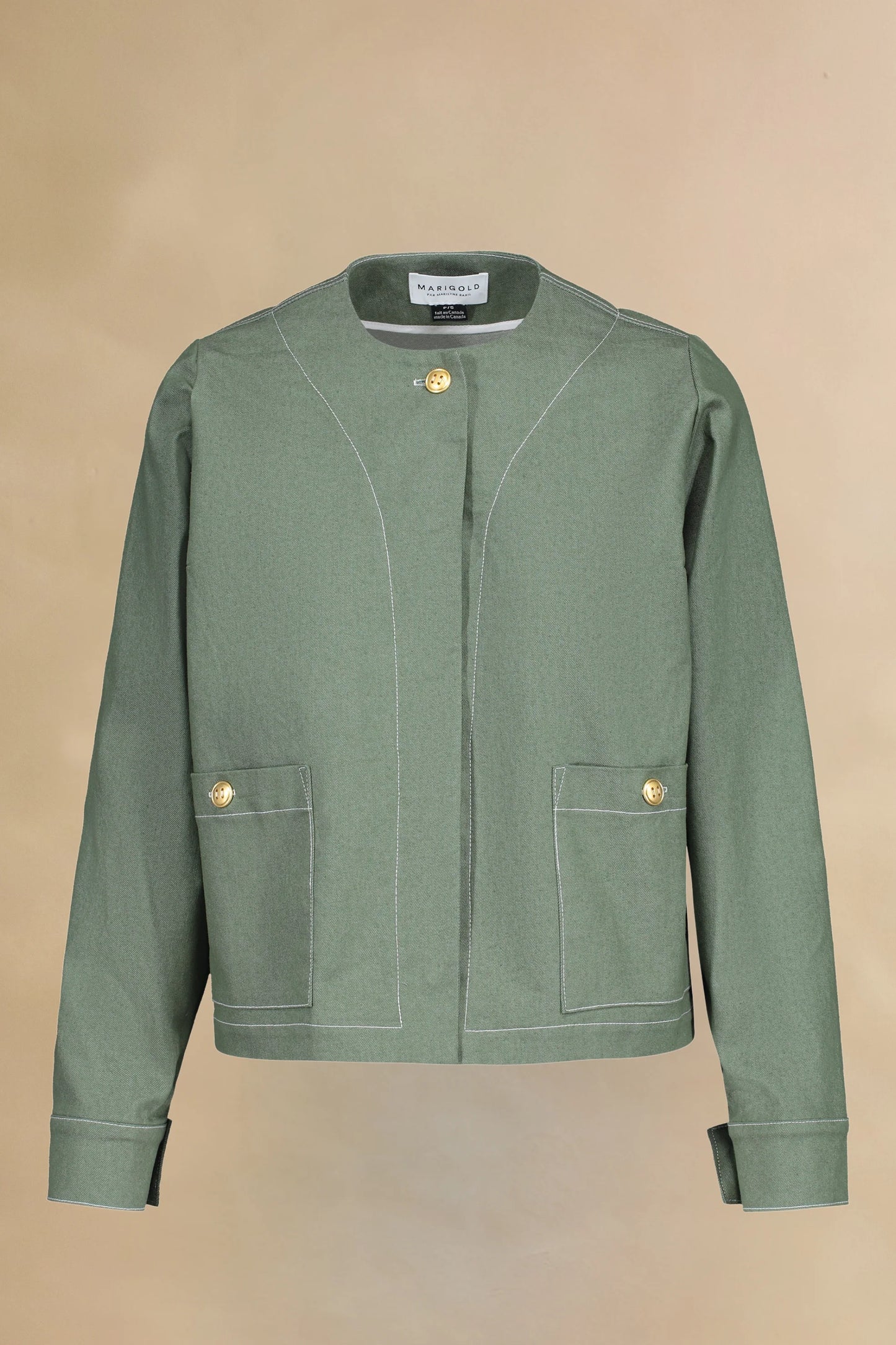 Veste sans col | Anita | Marigold