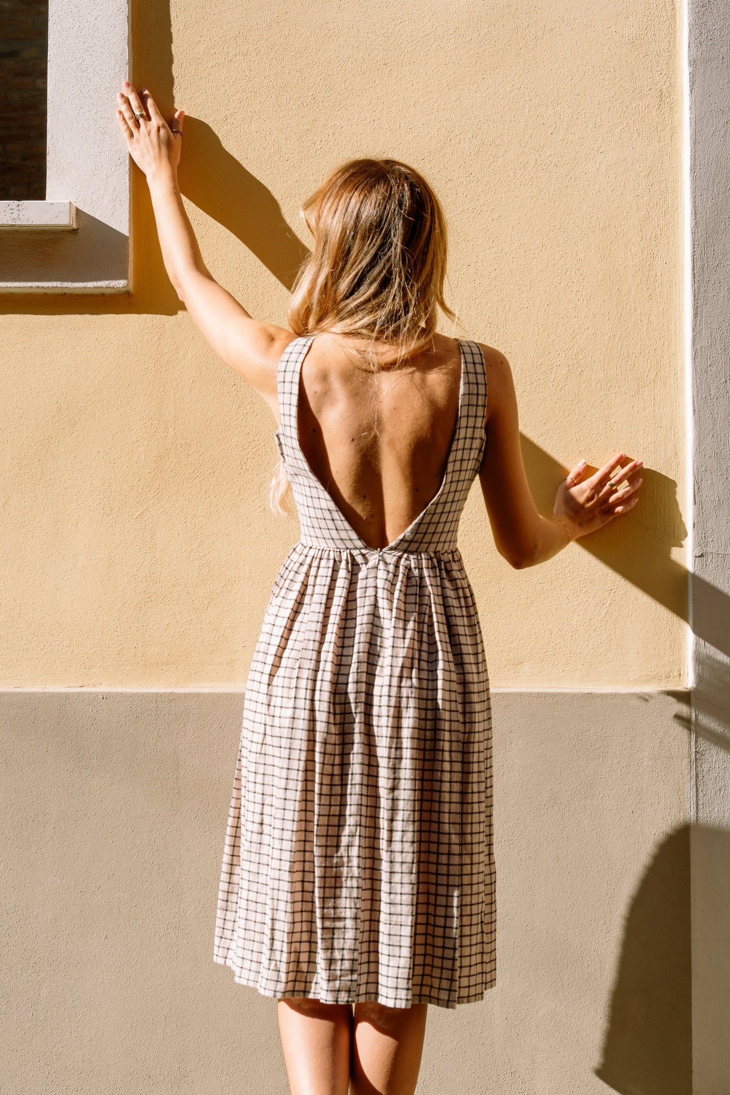 Robe d'été à carreaux | Felicia | Marigold