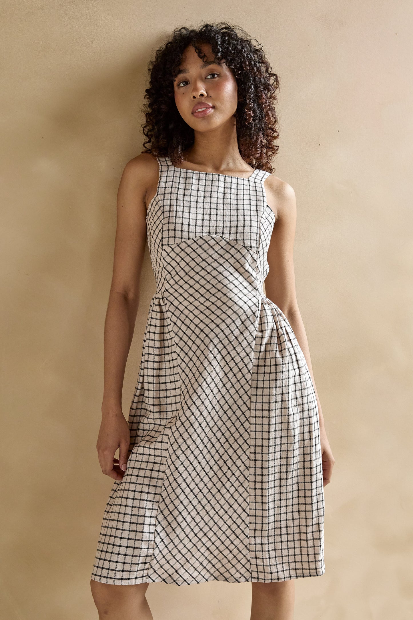 Robe d'été à carreaux | Felicia | Marigold