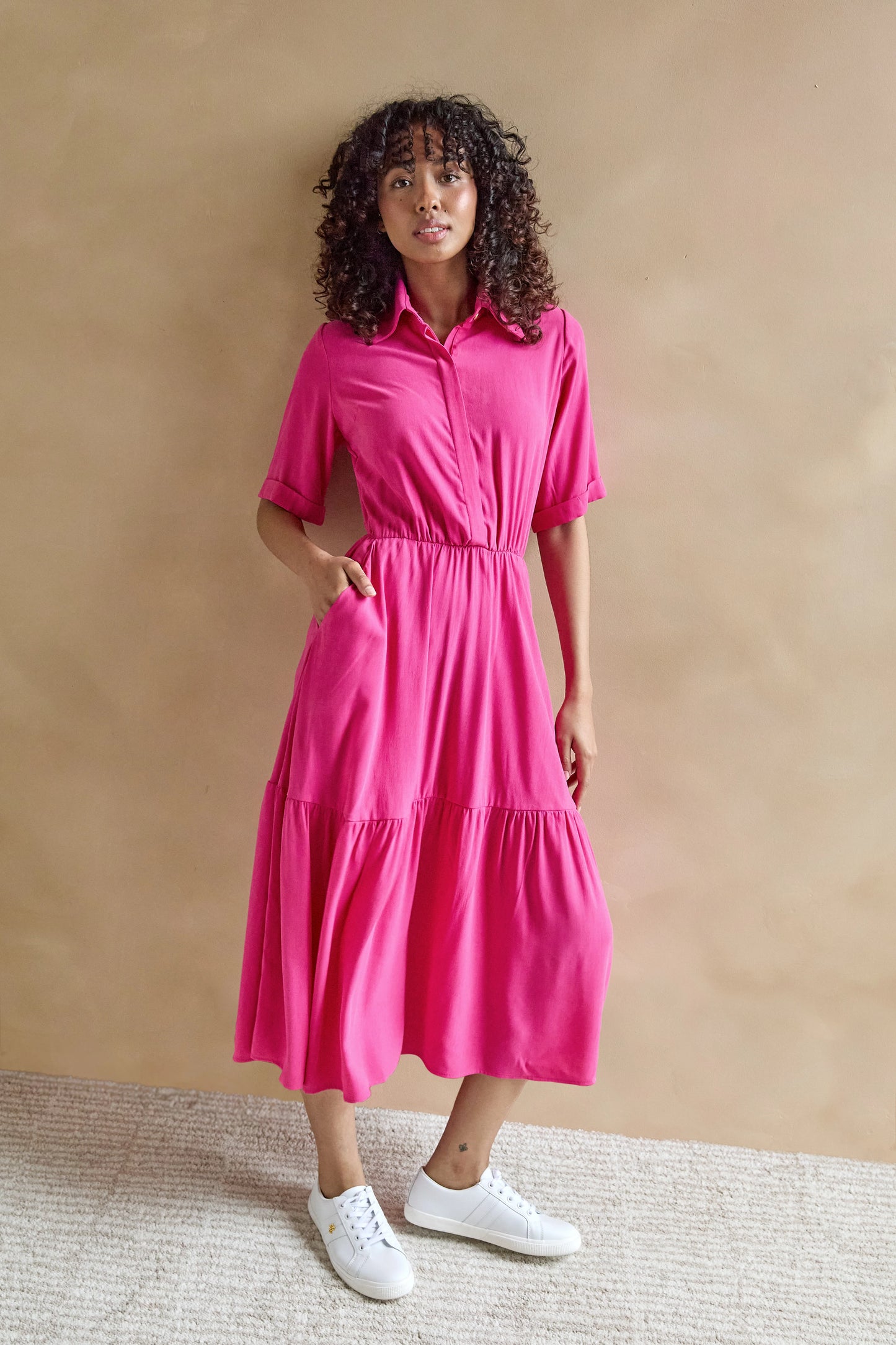 Robe chemise à volants | Sissi | Marigold