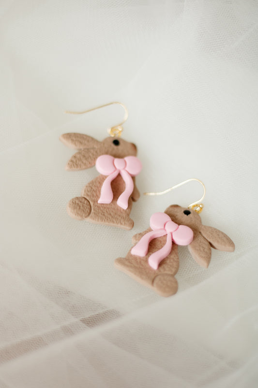 Boucles d'oreilles lapin |Pink Hopper | Dellmco