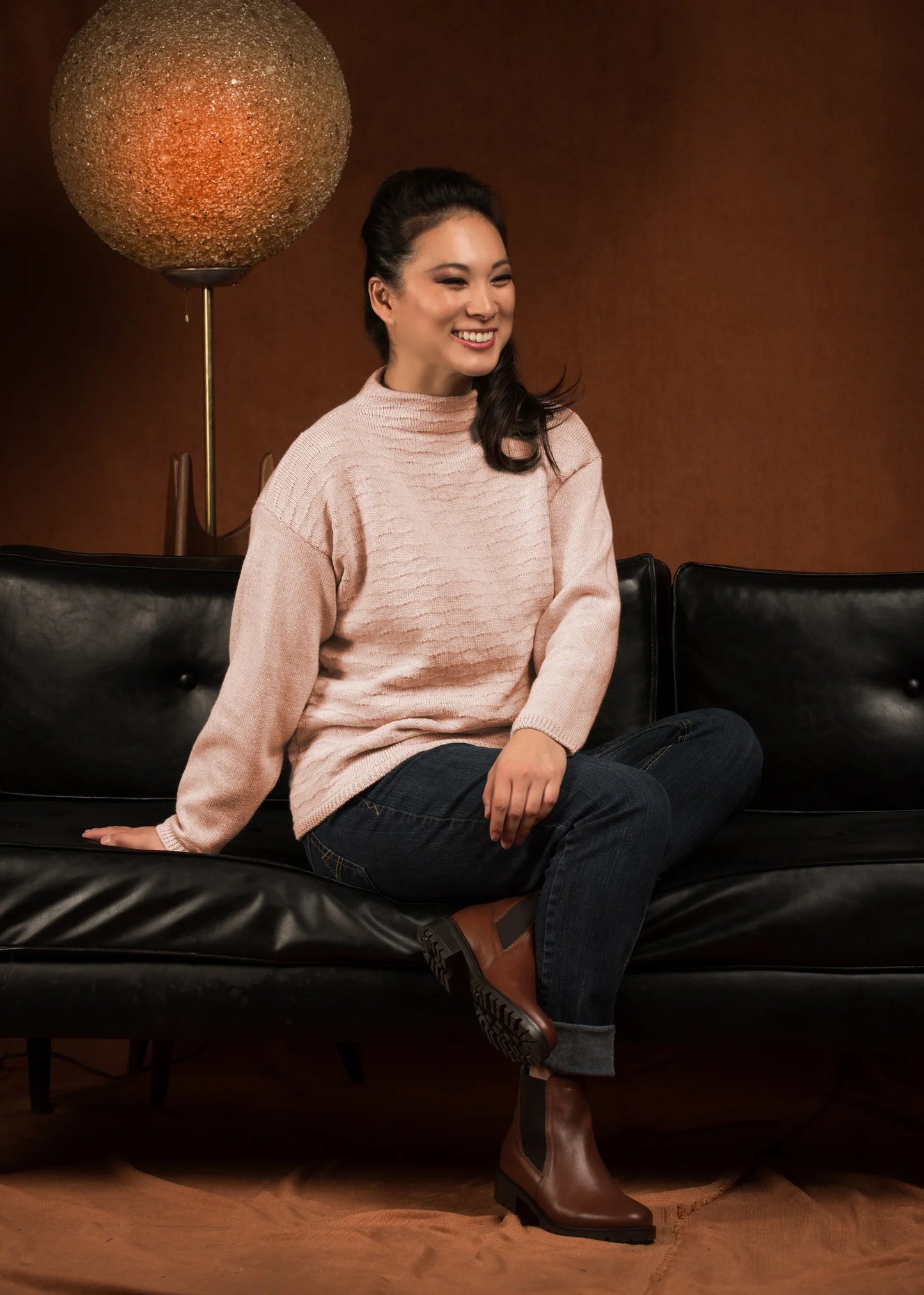 Pull de tricot en fines mailles texturées | F20-20 | Maillagogo