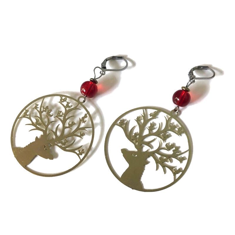 Boucle d'oreille Rudolphe