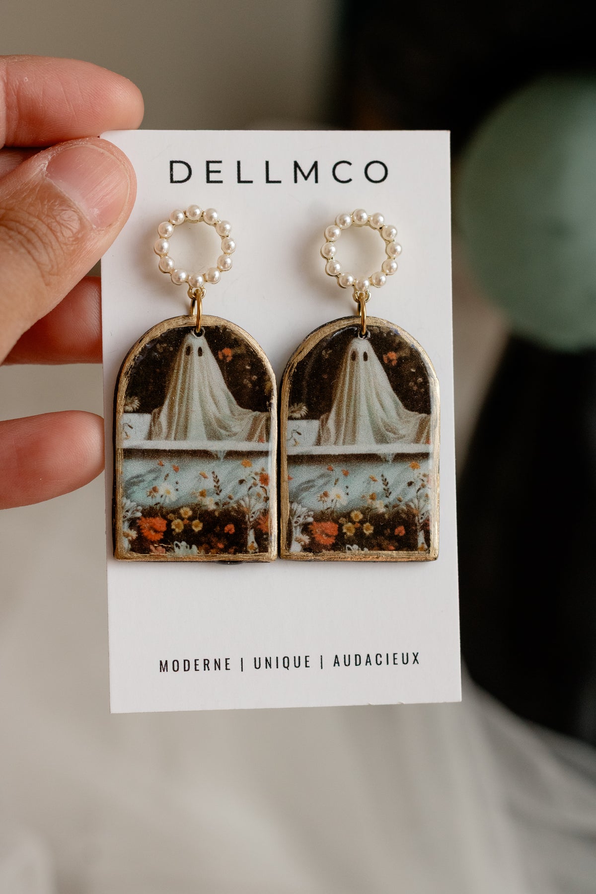 Boucles d'oreilles fantôme | Secret Garden| Dellmco