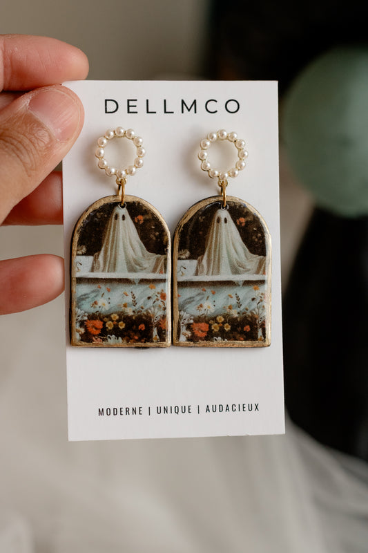 Boucles d'oreilles fantôme | Secret Garden| Dellmco