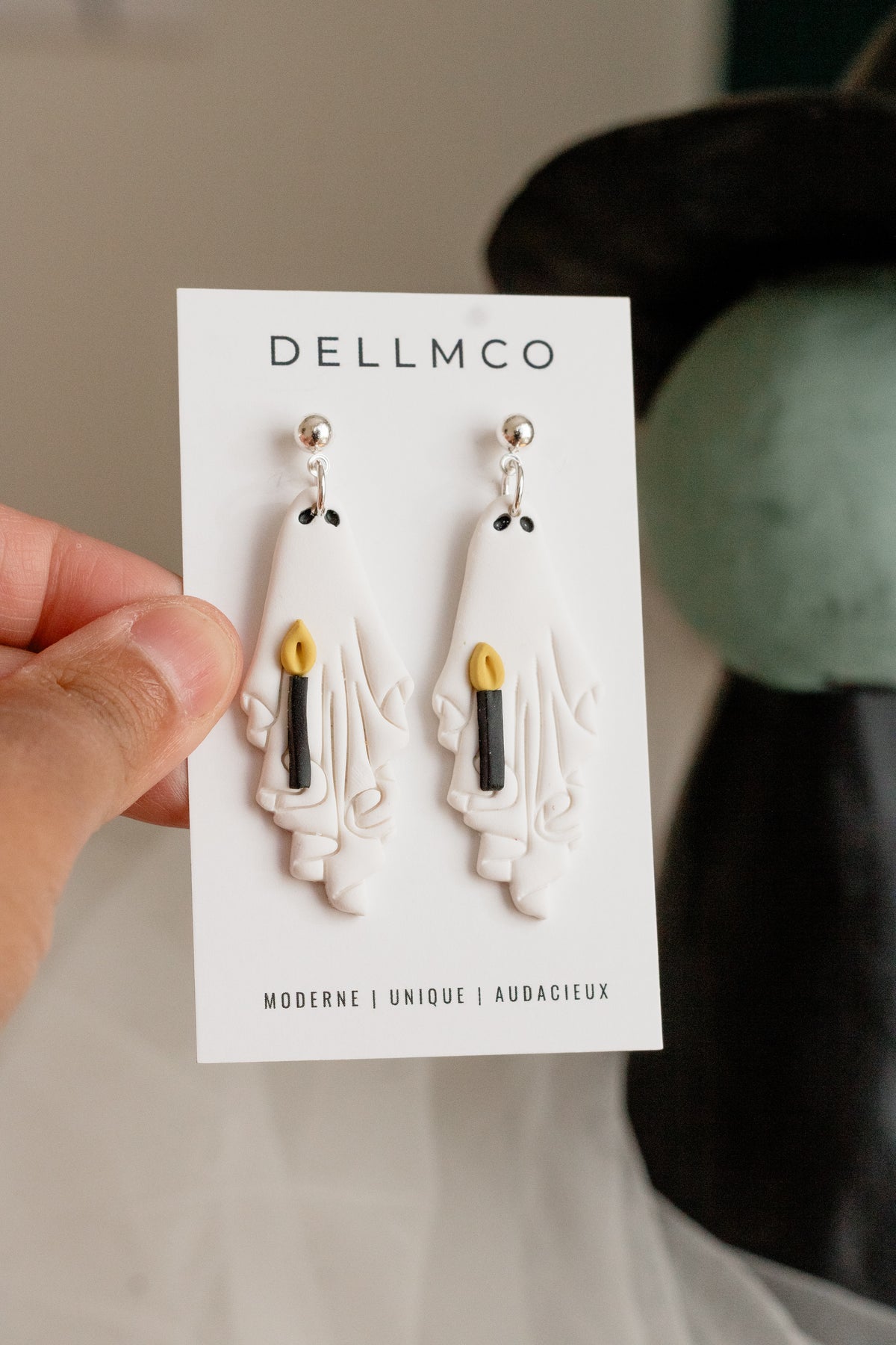 Boucles d'oreilles fantôme | Whispering Flame| Dellmco