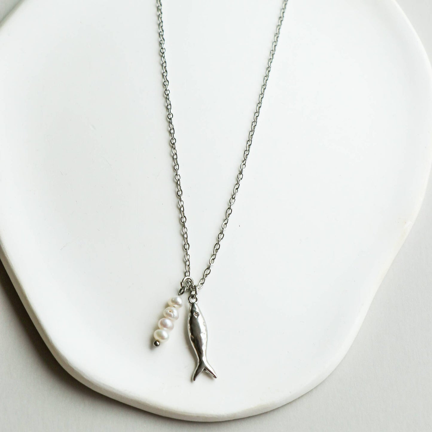 Collier poisson et perles | Pesica | Horace
