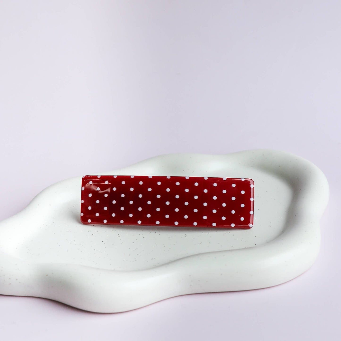 Barrette | Tara - Pois rouges et blancs | Horace