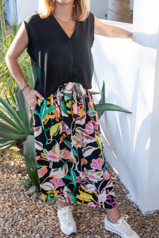 Jupe imprimée à boucle| Louve