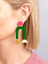 Charger l&#39;image dans la galerie, Boucles d&#39;oreilles collage

