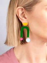Charger l&#39;image dans la galerie, Boucles d&#39;oreilles collage

