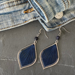 Boucles d'oreilles Arielle marine (Sophistikate)