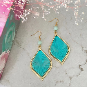 Boucles d'oreilles Arielle turquoise (Sophistikate)