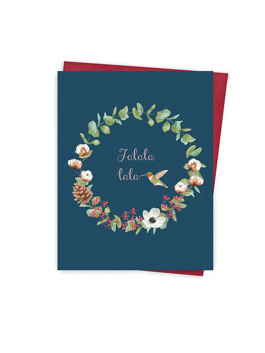 Carte Noël Falala lala