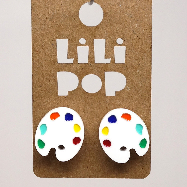 Boucles d'oreilles Palette de Peinture| Lili0639| Créations Lilipop