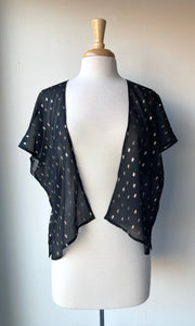 Kimono Court Noir et Or