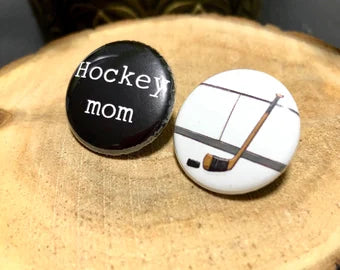 Boucles d'oreilles Hockey Mom